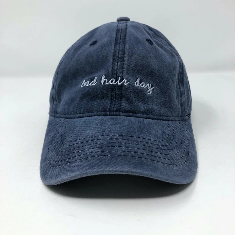 Bad Hair Day Strapback Slouch Dad Hat Bed Head